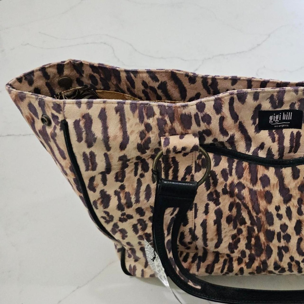 Gigi Hill leopard print tote bag